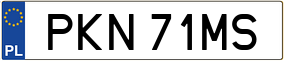 Trailer License Plate